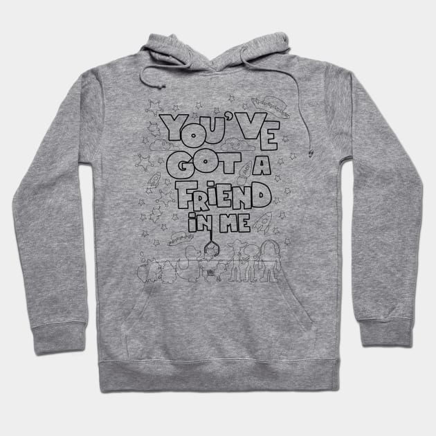 color your own friendship Hoodie by jorge_lebeau